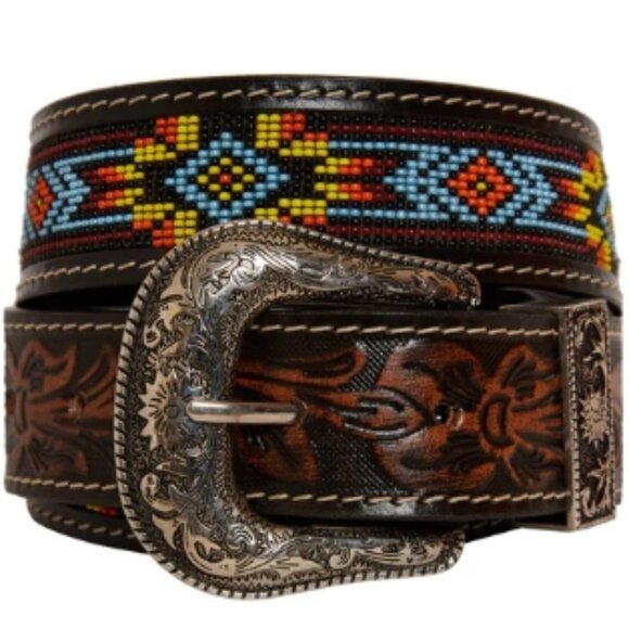 NWT Myra Bag - Polychrome Hand-Tooled Leather Women\'s Belt sz XL main image 4